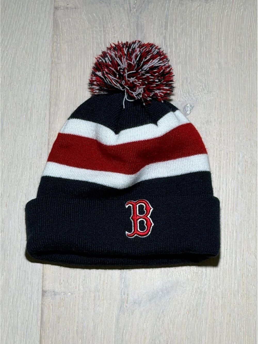 MLB Boston Red Sox Knit Pom Pom Beanie Hat